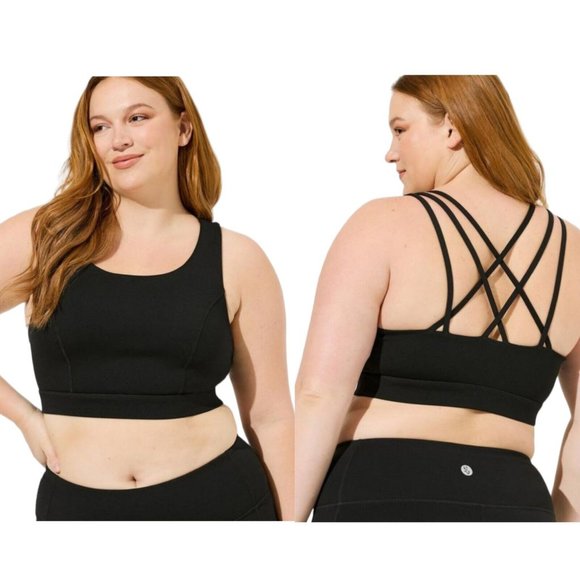 torrid Other - NWT Torrid Low-Impact Wireless Lattice Back Active Sports Bra Size 4 Black